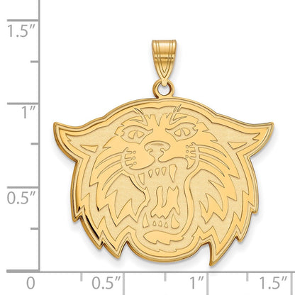 Vergoldet Sterlingsilber Logoart Villanova University Wildkatze Extra Groß Anhänger