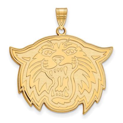 Vergoldet Sterlingsilber Logoart Villanova University Wildkatze Extra Groß Anhänger
