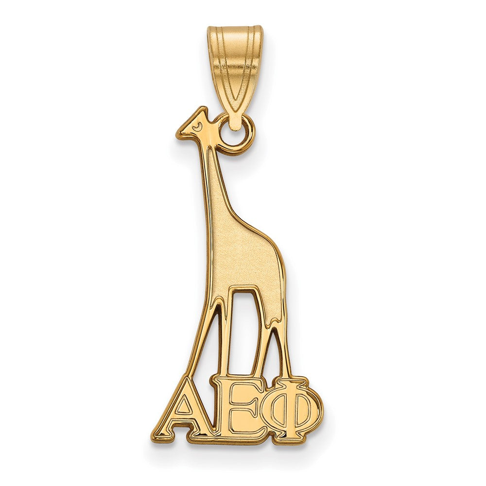 Vergoldet Sterlingsilber Logoart Alpha Epsilon Phi Sorority Symbol Mittel Anhänger