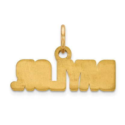 10K Gelbgold Logoart Baylor University Extra Klein Anhänger