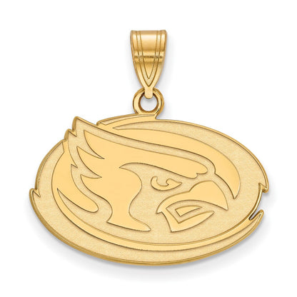 Vergoldet Sterlingsilber Logoart Iowa State University Cardinal Mittel Anhänger