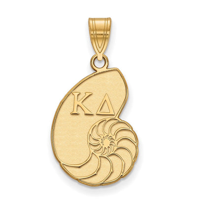 Vergoldet Sterlingsilber Logoart Kappa Delta Sorority Symbol Mittel Anhänger