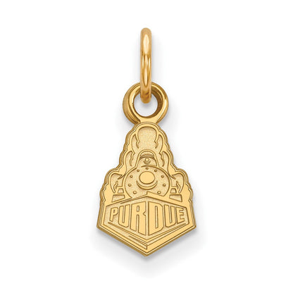 Vergoldet Sterlingsilber Logoart Purdue University Boilermakers Zug Logo Extra Klein Anhänger