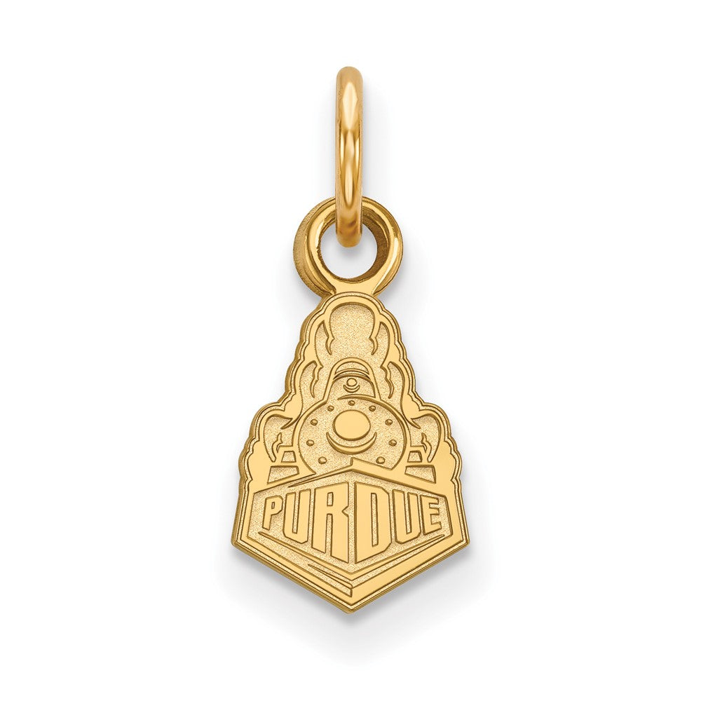 10K Gelbgold Logoart Purdue University Boilermakers Zug Logo Extra Klein Anhänger