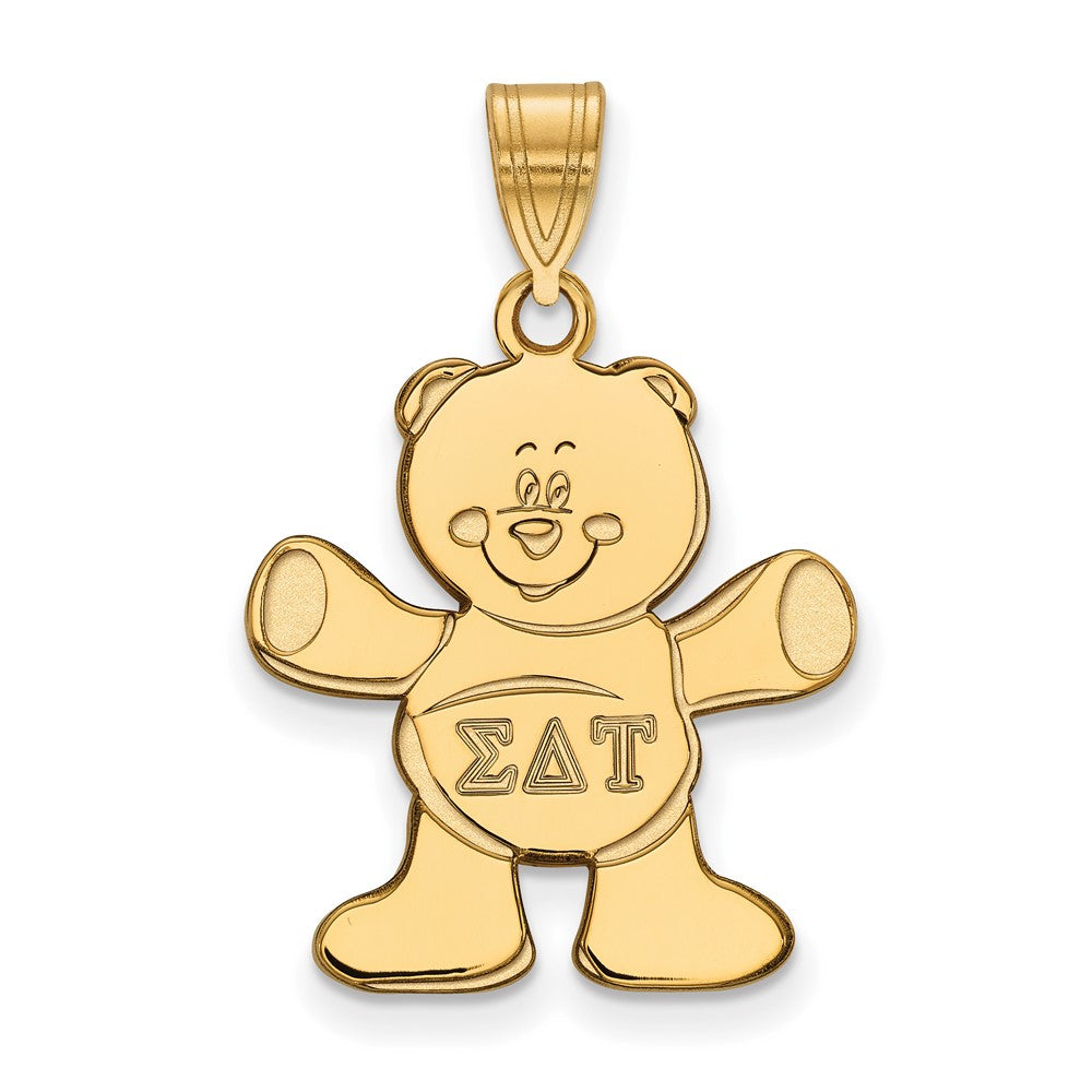 Vergoldet Sterlingsilber Logoart Sigma Delta Tau Sorority Symbol Mittel Anhänger