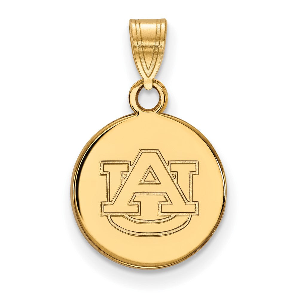 Vergoldet Sterlingsilber Logoart Auburn University Klein Plättchen Anhänger