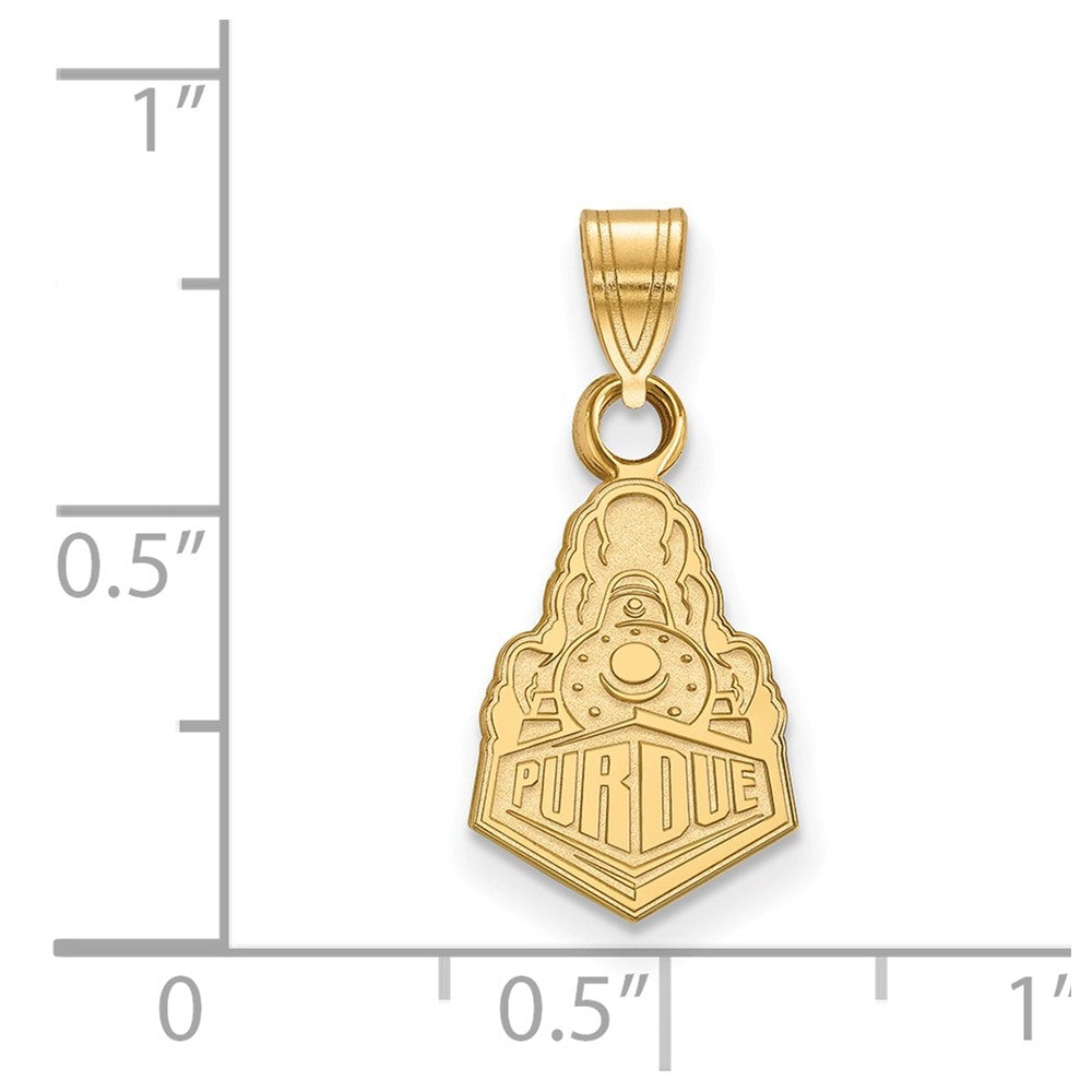 Vergoldet Sterlingsilber Logoart Purdue University Boilermakers Zug Logo Klein Anhänger