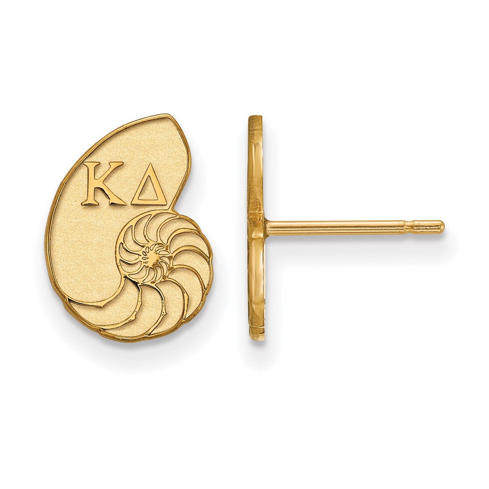 Vergoldet Sterlingsilber Logoart Kappa Delta Sorority Symbol Extra Klein Ohrstecker