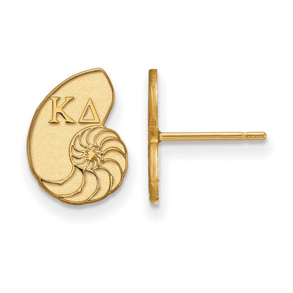 Vergoldet Sterlingsilber Logoart Kappa Delta Sorority Symbol Extra Klein Ohrstecker