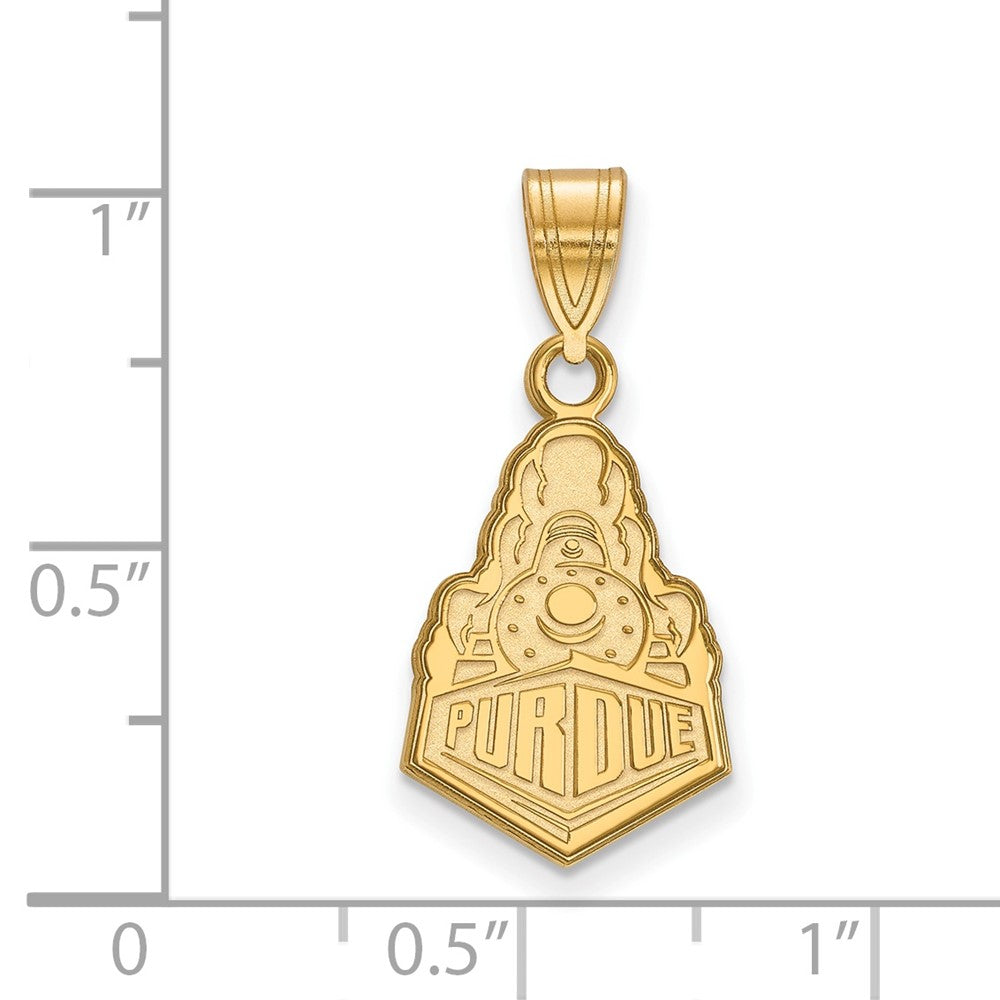 Vergoldet Sterlingsilber Logoart Purdue University Boilermakers Zug Logo Mittel Anhänger
