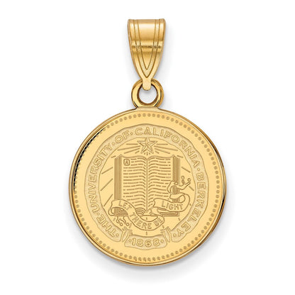 Vergoldet Sterlingsilber Logoart University Of California Berkeley Mittel Wappen Anhänger