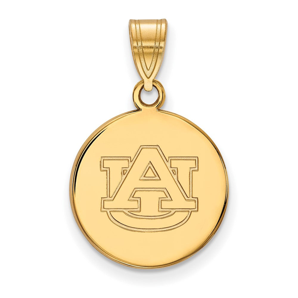 Vergoldet Sterlingsilber Logoart Auburn University Mittel Plättchen Anhänger