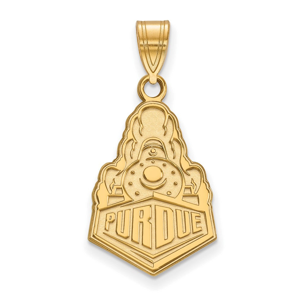 Vergoldet Sterlingsilber Logoart Purdue University Boilermakers Zug Logo Groß Anhänger
