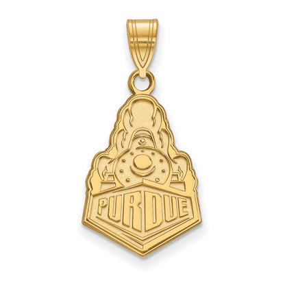 Vergoldet Sterlingsilber Logoart Purdue University Boilermakers Zug Logo Groß Anhänger