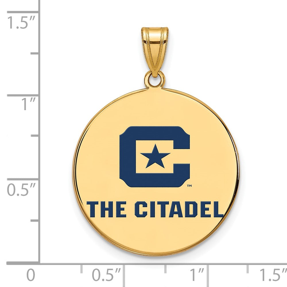 Vergoldet Sterlingsilber Gp Logoart The Citadel Xl Emaille Anhänger