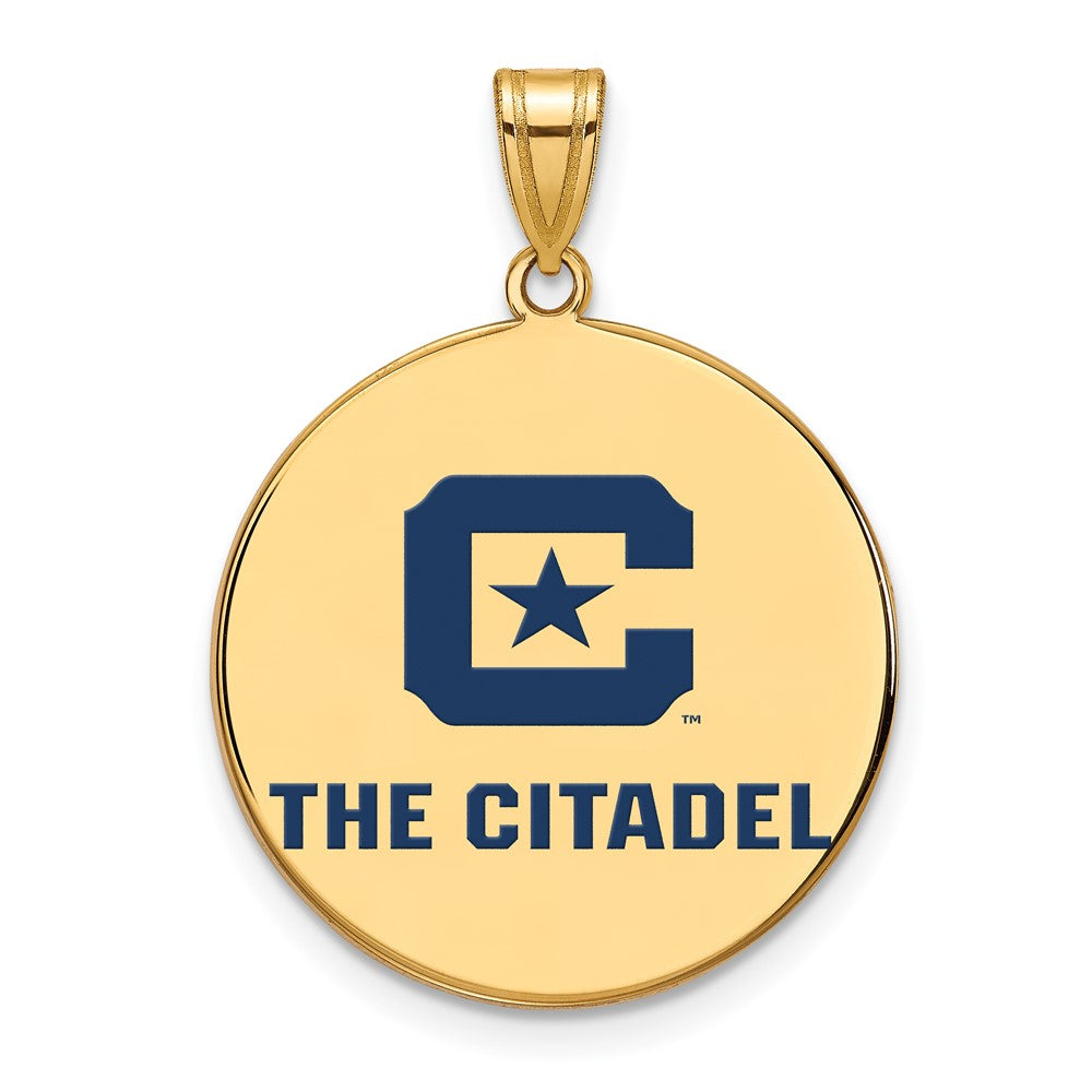 Vergoldet Sterlingsilber Gp Logoart The Citadel Xl Emaille Anhänger