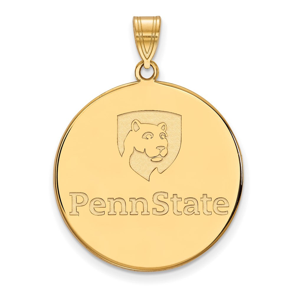 10K Gelbgold Logoart Penn State University Extra Groß Plättchen Anhänger