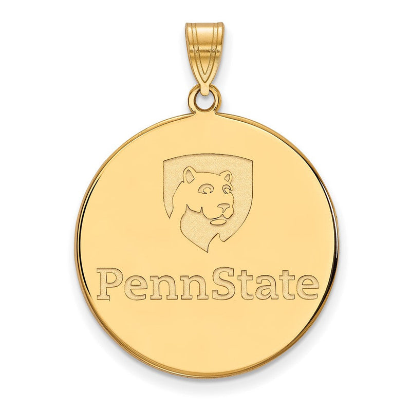10K Gelbgold Logoart Penn State University Extra Groß Plättchen Anhänger