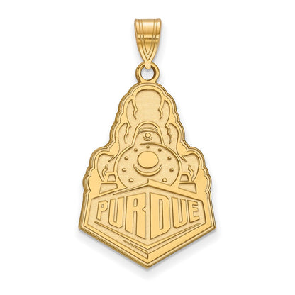 Vergoldet Sterlingsilber Logoart Purdue University Boilermakers Zug Logo Extra Groß Anhänger