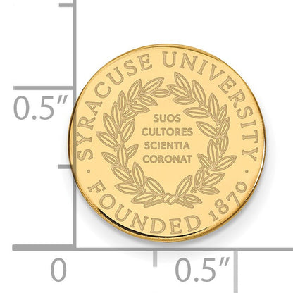 14K Gelbgold Gold Logoart Syracuse University Wappen Anstecknadel