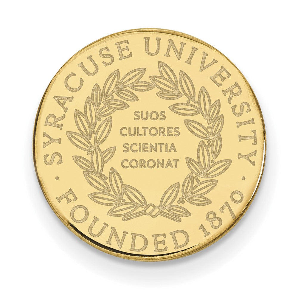 14K Gelbgold Gold Logoart Syracuse University Wappen Anstecknadel
