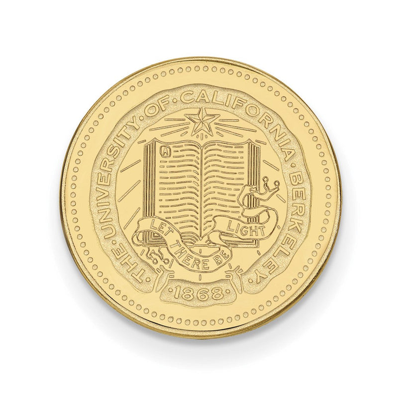 14K Gelbgold Gold Logoart University Of California Berkeley Wappen Anstecknadel