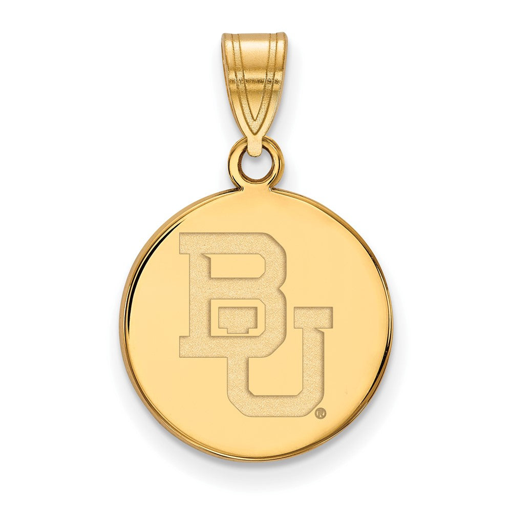 Vergoldet Sterlingsilber Logoart Baylor University Bears Mittel Plättchen Anhänger