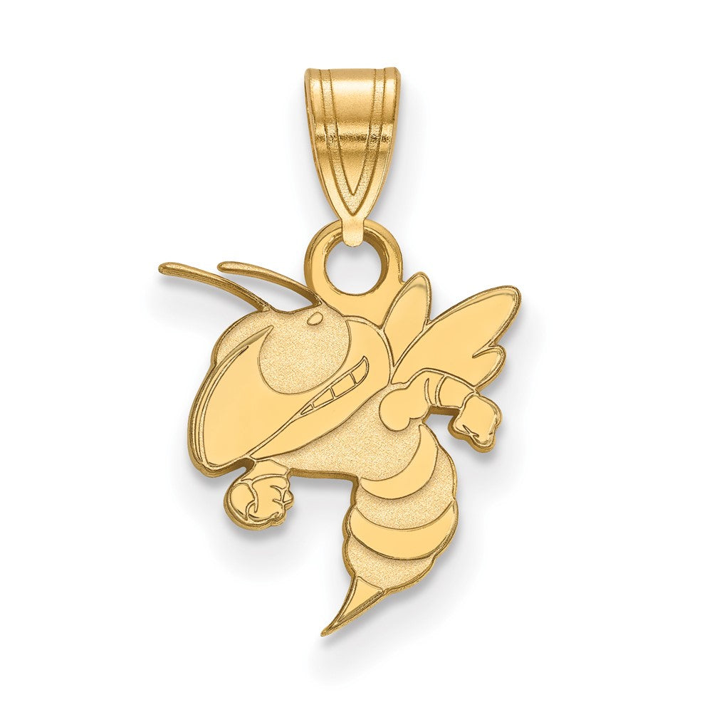 10K Gelbgold Logoart Georgia Institut Of Technologie Jacke Klein Anhänger