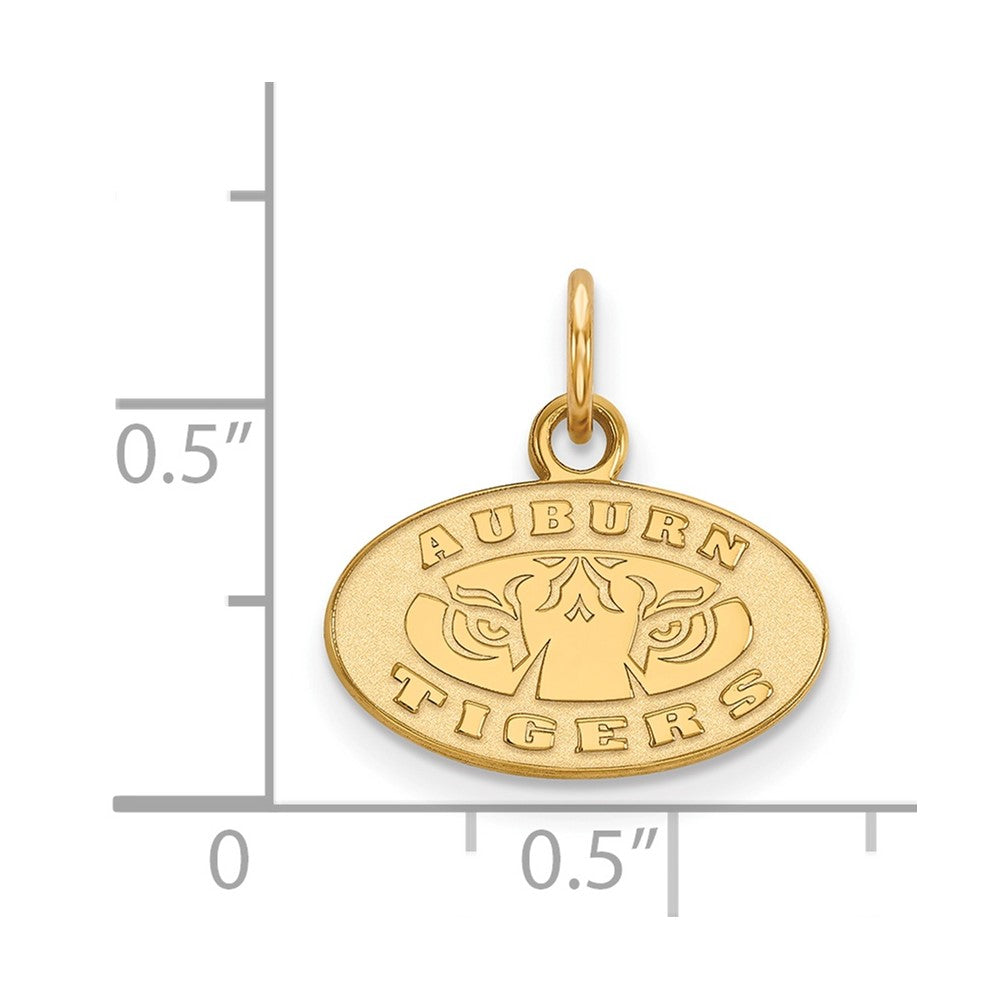 Vergoldet Sterlingsilber Logoart Auburn Tigers Extra Klein Anhänger