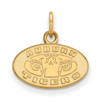 14K Gelbgold Logoart Auburn Tigers Extra Klein Anhänger