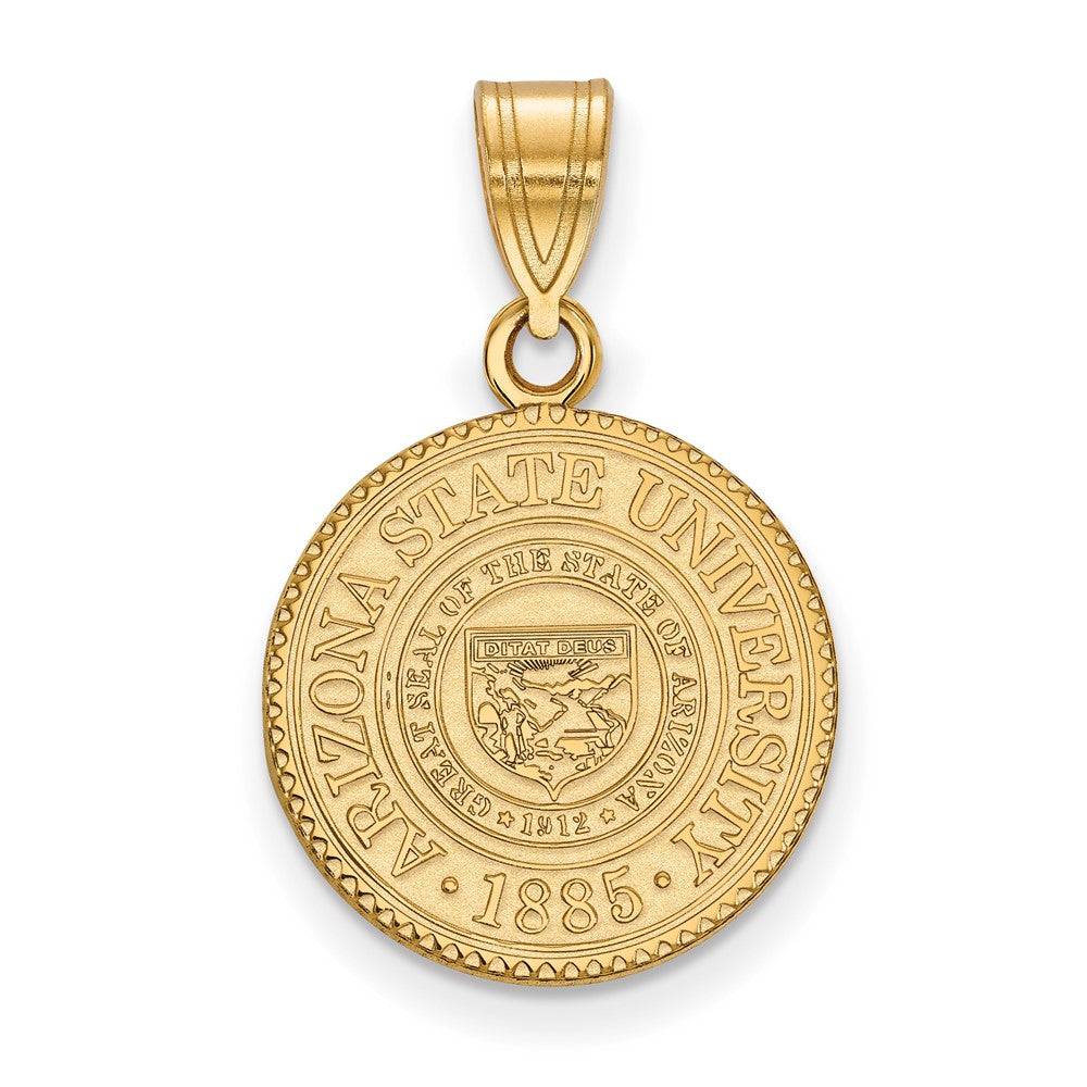 Vergoldet Sterlingsilber Logoart Arizona State University Mittel Wappen Anhänger
