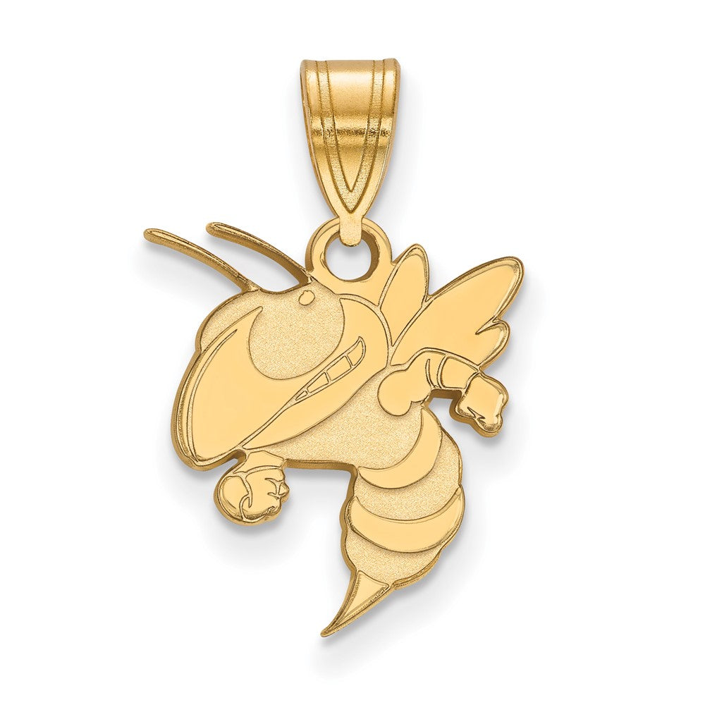 10K Gelbgold Logoart Georgia Institut Of Technologie Jacke Mittel Anhänger