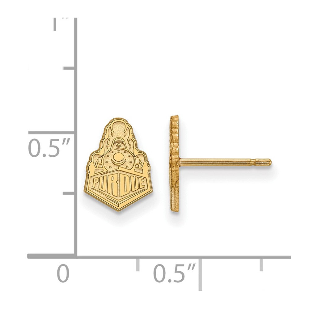 Vergoldet Sterlingsilber Logoart Purdue University Boilermakers Zug Logo Extra Klein Ohrstecker