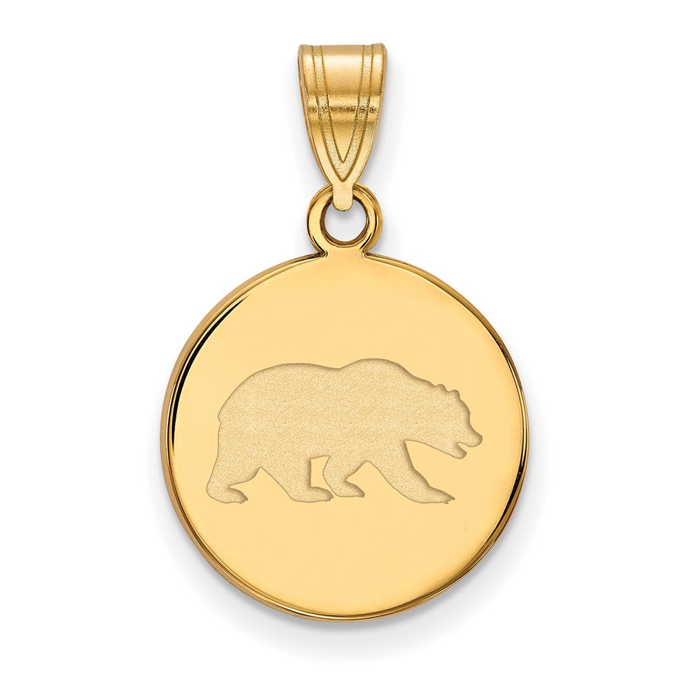Vergoldet Sterlingsilber Logoart University Of California Berkeley Bär Mittel Plättchen Anhänger