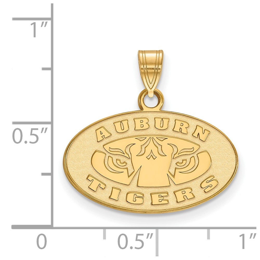 Vergoldet Sterlingsilber Logoart Auburn Tigers Klein Anhänger