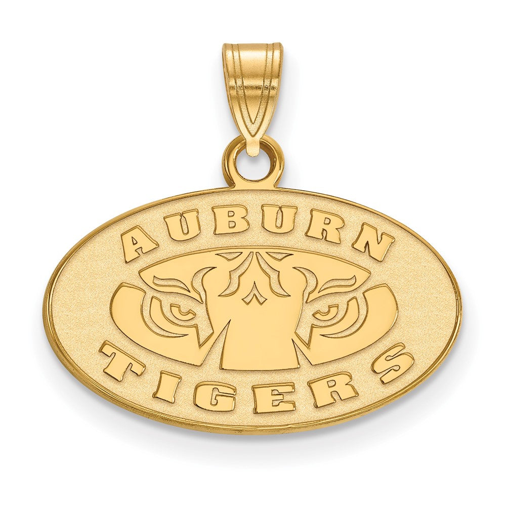 10K Gelbgold Logoart Auburn Tigers Klein Anhänger