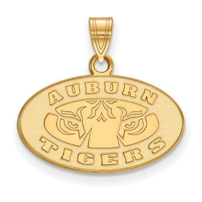 Vergoldet Sterlingsilber Logoart Auburn Tigers Klein Anhänger