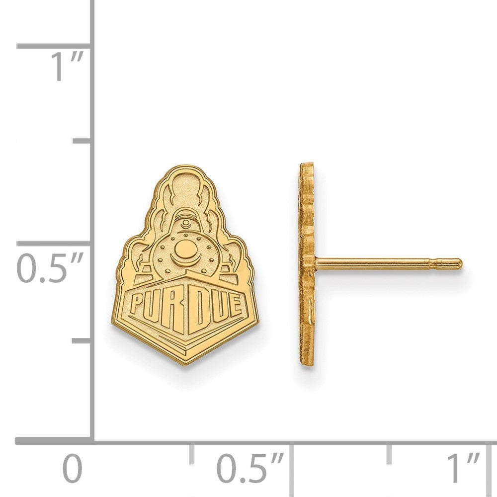 Vergoldet Sterlingsilber Logoart Purdue University Boilermakers Zug Logo Klein Ohrstecker
