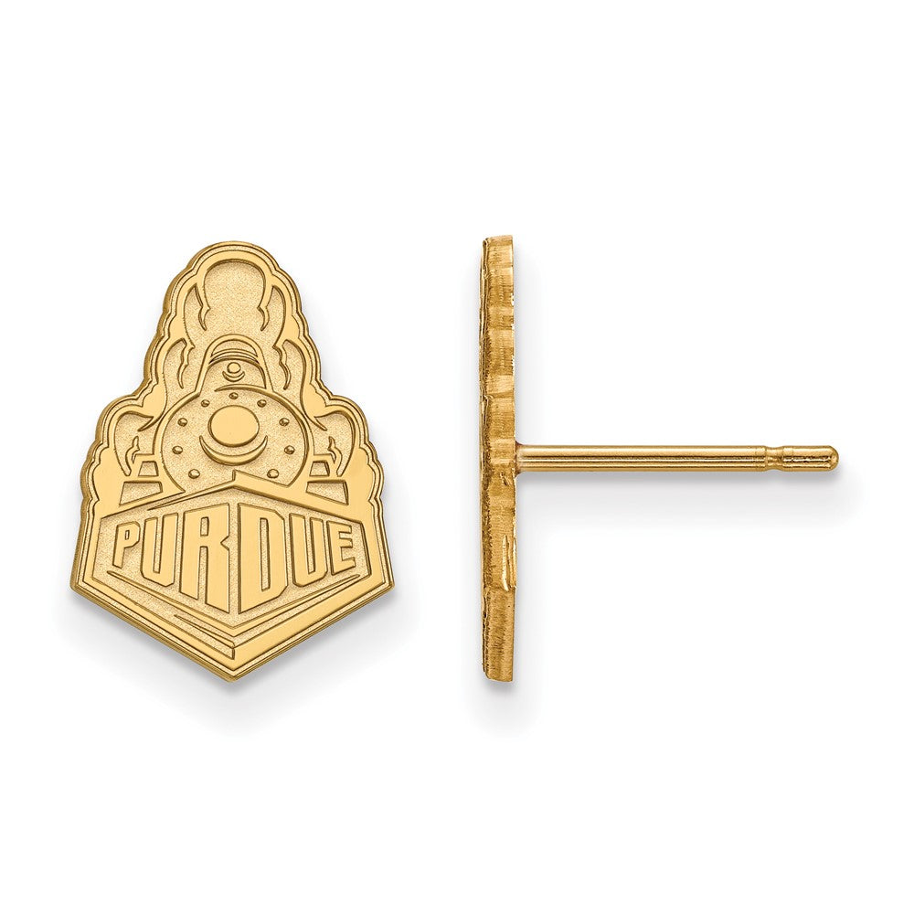 Vergoldet Sterlingsilber Logoart Purdue University Boilermakers Zug Logo Klein Ohrstecker