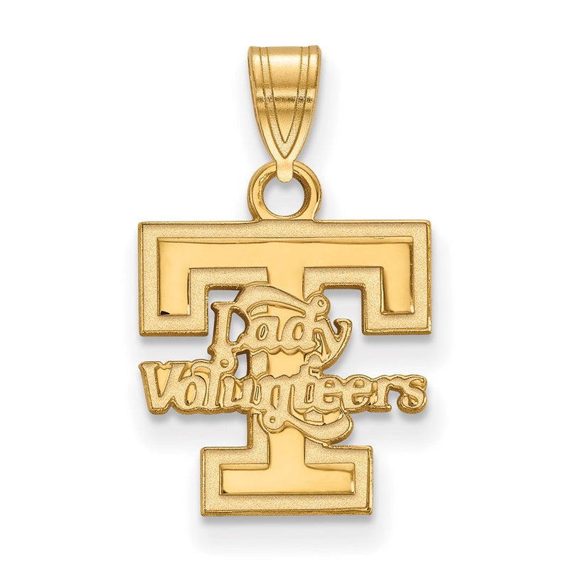 10K Gelbgold Logoart University Of Tennessee Damen Volunteers Klein Anhänger