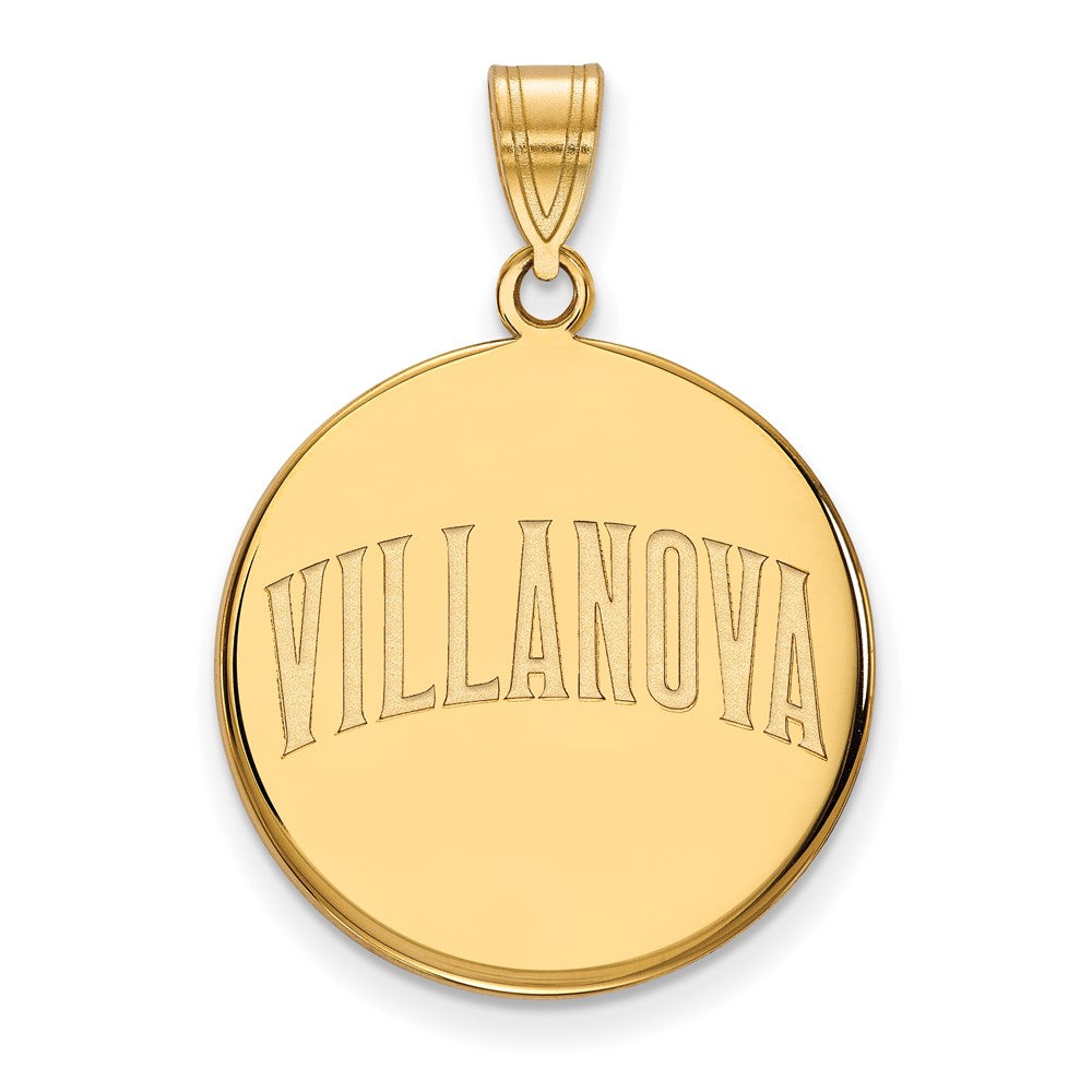 14K Gelbgold Logoart Villanova University Groß Plättchen Anhänger