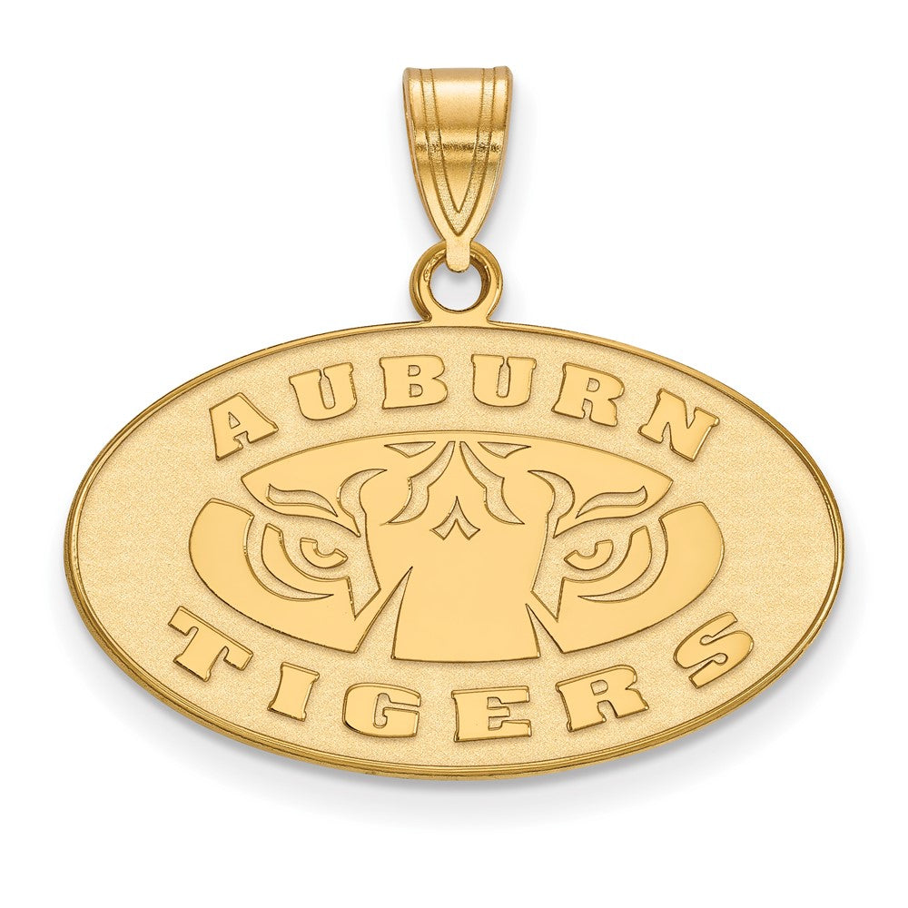 10K Gelbgold Logoart Auburn Tigers Mittel Anhänger