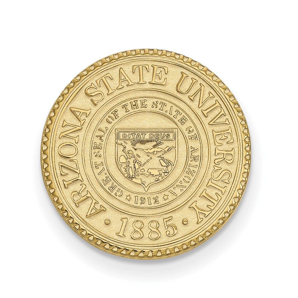 14K Gelbgold Gold Logoart Arizona State University Wappen Anstecknadel