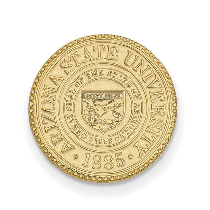 14K Gelbgold Gold Logoart Arizona State University Wappen Anstecknadel