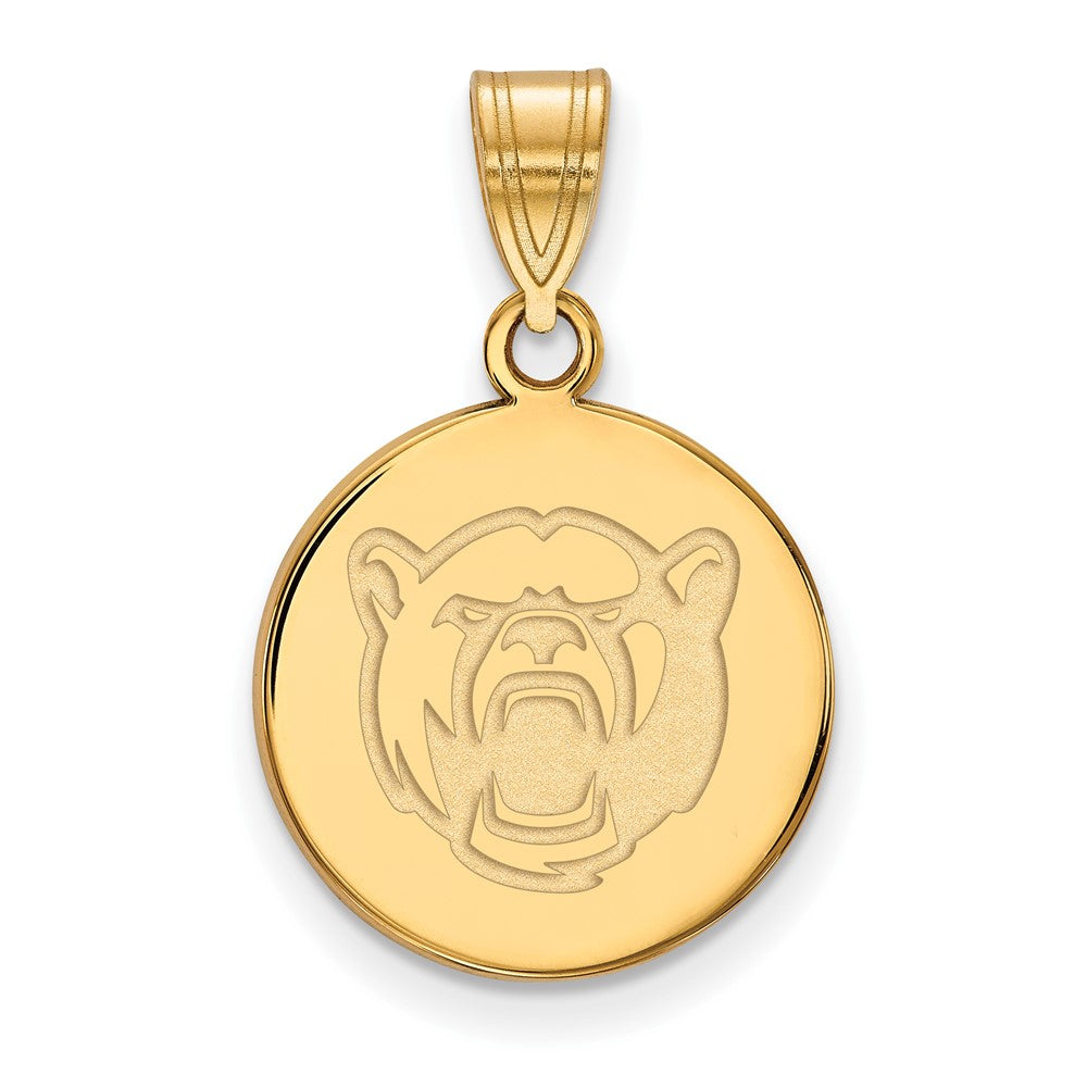 14K Gelbgold Logoart Baylor University Mittel Plättchen Anhänger