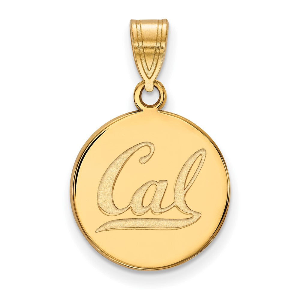 Vergoldet Sterlingsilber Logoart University Of California Berkeley Mittel Plättchen Anhänger
