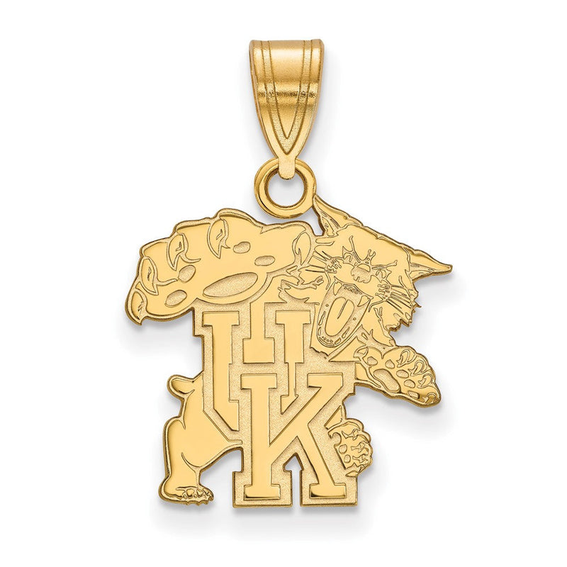 Vergoldet Sterlingsilber Logoart University Of Kentucky U K Wildkatze Mittel Anhänger