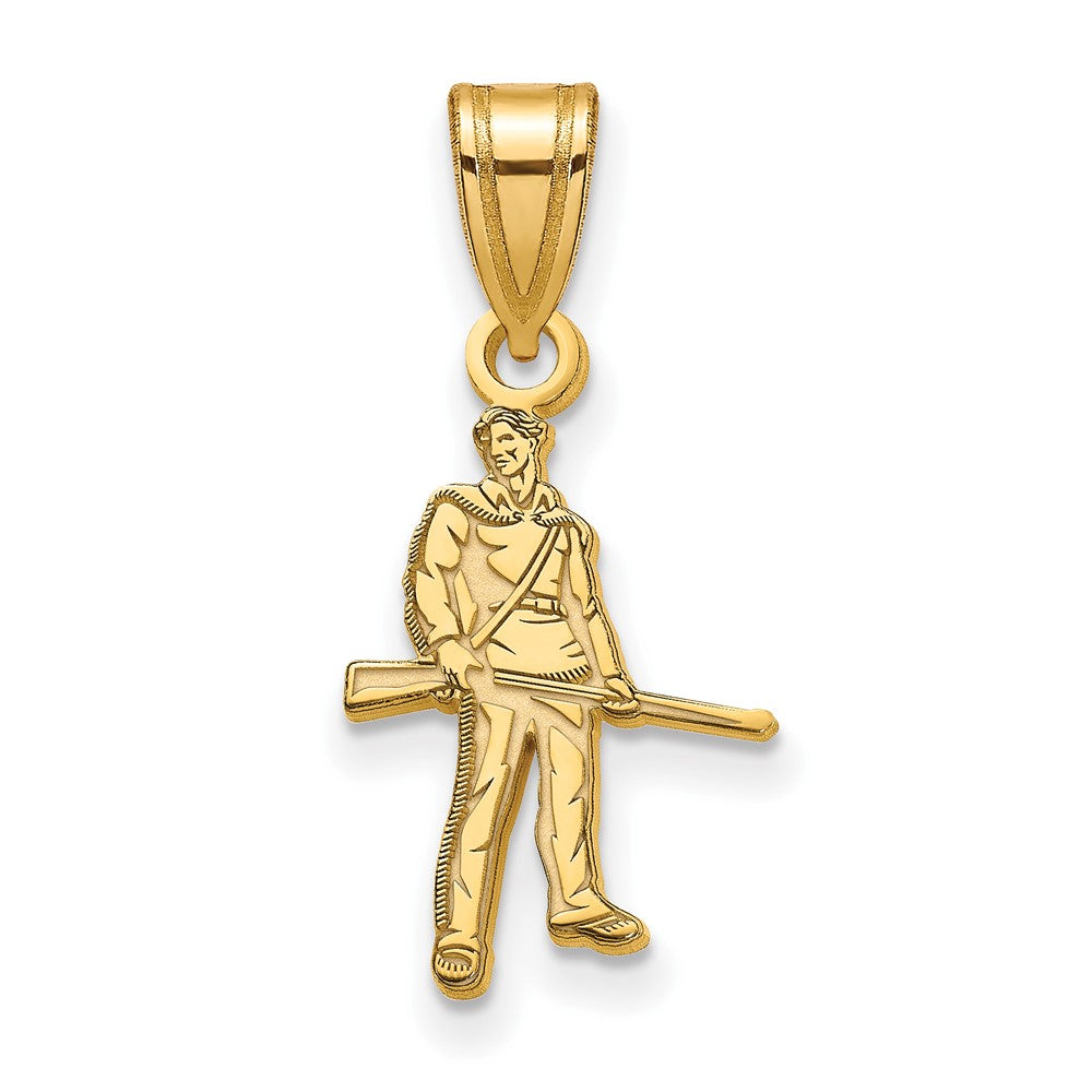 Vergoldet Sterlingsilber Logoart West Virginia University Mountaineer Mittel Anhänger