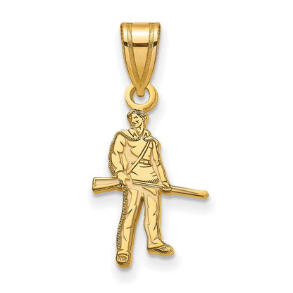 Vergoldet Sterlingsilber Logoart West Virginia University Mountaineer Mittel Anhänger
