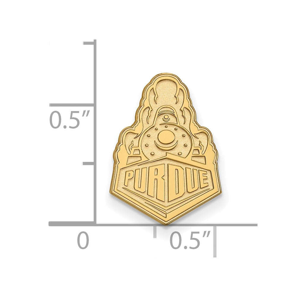 14K Gelbgold Gold Logoart Purdue University Boilermakers Zug Logo Anstecknadel